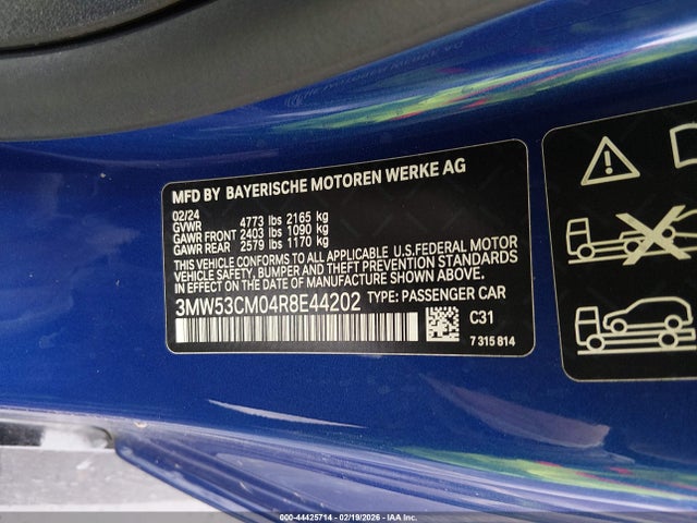 Продажа на аукционе авто 2024 Bmw M240 I Xdrive, vin: 3MW53CM04R8E44202, номер лота: 44425714