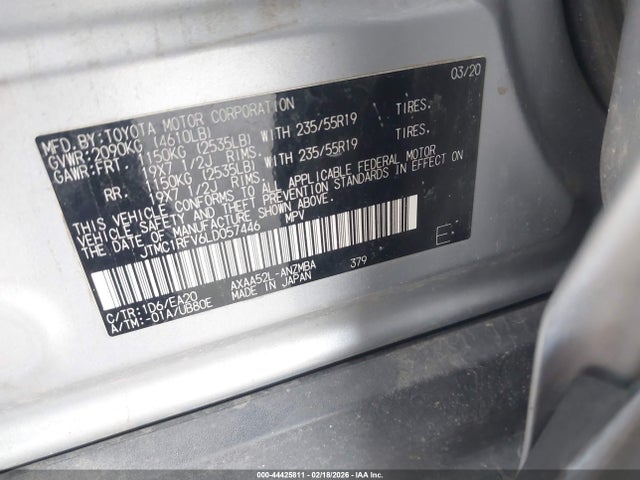 Toyota Rav4 Xle Premium 2020 JTMC1RFV6LD057446 Image 9
