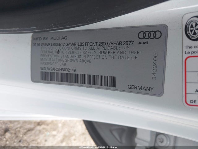 2017 AUDI A7 WAUW2AFC6HN032149 Photo 8