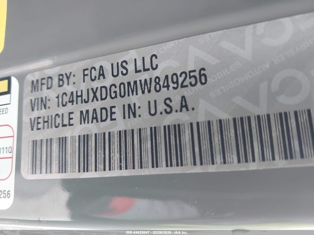 1C4HJXDG0MW849256 Jeep Wrangler Unlimited Willys 4x4