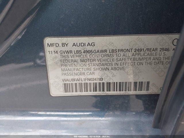 2015 AUDI A4 WAUBFAFL1FN024783 Photo 8