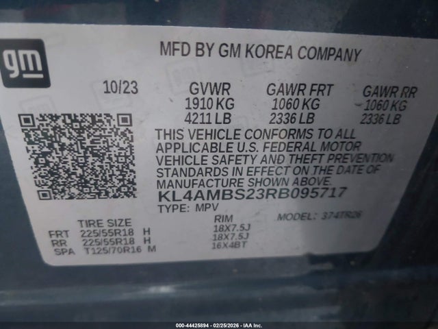 Aukcja sprzedaży 2024 Buick Encore Gx Preferred Fwd, vin: KL4AMBS23RB095717, numer aukcji: 44425894