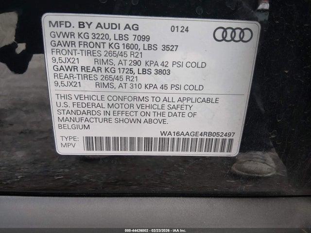 2024 AUDI Q8 E-TRON WA16AAGE4RB052497 Photo 8