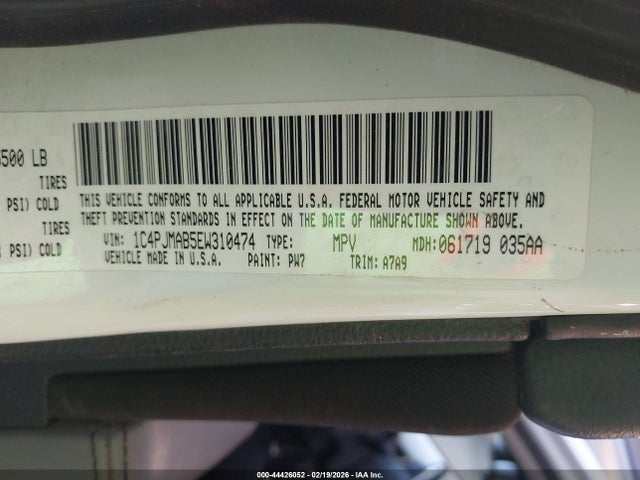 1C4PJMAB5EW310474 Jeep Cherokee Sport