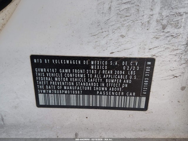 3VW7M7BU8PM018987 Volkswagen Jetta 1.5t Se