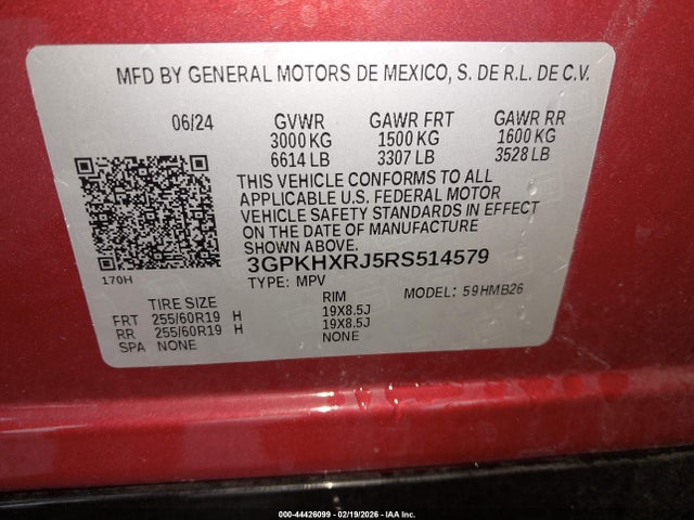 3GPKHXRJ5RS514579 Honda Prologue Touring