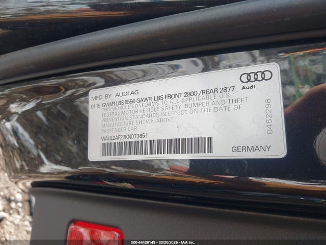 Aukcja sprzedaży 2019 Audi A6 55 Premium, vin: WAUL2AF27KN073651, numer aukcji: 44426149
