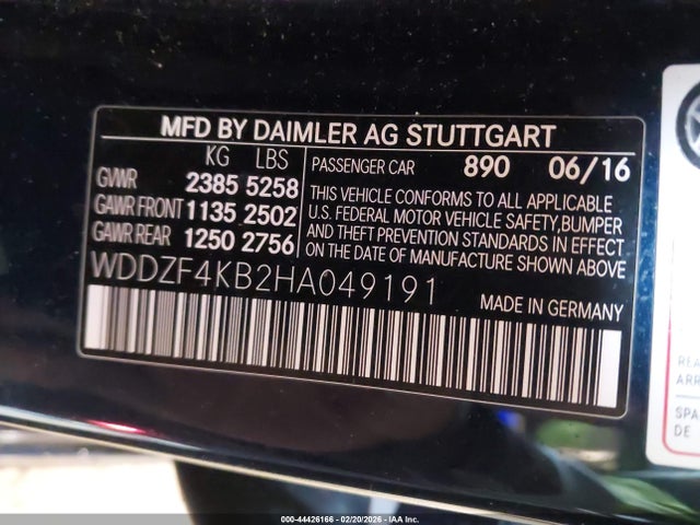 Продаж на аукціоні авто 2017 Mercedes-benz E 300 4matic, vin: WDDZF4KB2HA049191, номер лоту: 44426166