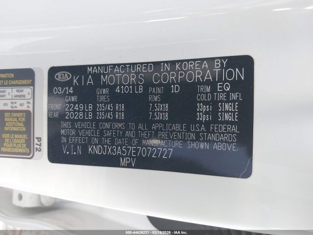 KIA Soul ! 2014 KNDJX3A57E7072727 Image 9