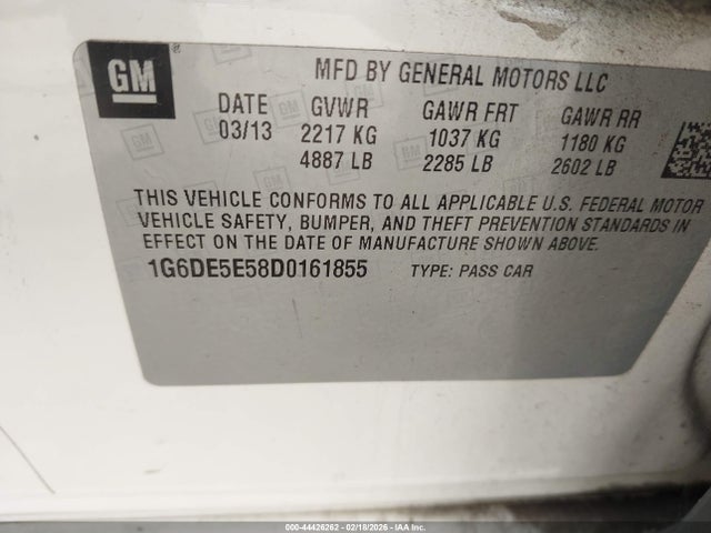 2013 CADILLAC CTS 1G6DE5E58D0161855 Photo 8