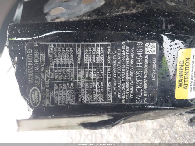 2020 LAND ROVER DISCOVERY SPORT SALCK2FX9LH854619 Photo 8