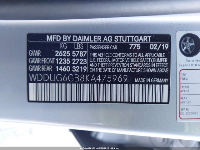 2019 MERCEDES-BENZ S 450 WDDUG6GB8KA475969 Photo 8