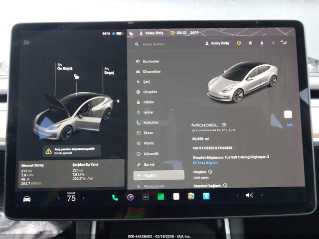 Продажа на аукционе авто 2020 Tesla Model 3 Standard Range Plus Rear-wheel Drive/standard Range Rear-wheel Drive, vin: 5YJ3E1EA1LF644232, номер лота: 44426403