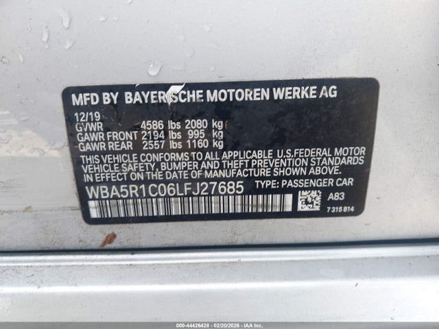 WBA5R1C06LFJ27685 BMW 330I