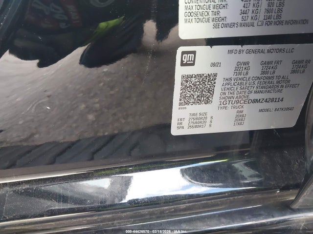 1GTU9CED8MZ428114 GMC Sierra 1500 4wd Short Box Elevation