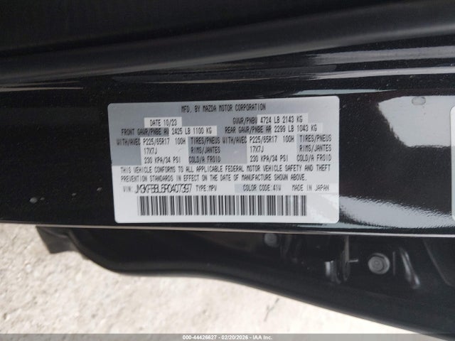 Продаж на аукціоні авто 2024 Mazda Cx-5 2.5 S Select, vin: JM3KFBBL6R0407397, номер лоту: 44426627