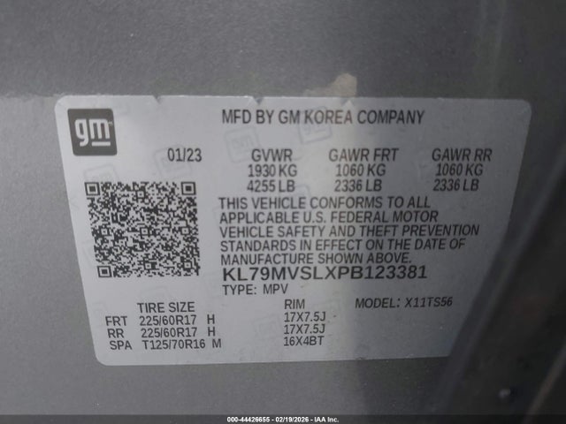 2023 CHEVROLET TRAILBLAZER KL79MVSLXPB123381 Photo 8