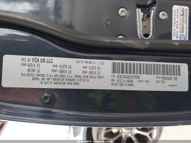 Chrysler 300 Touring 2019 2C3CCAAG6KH579598 Image 9
