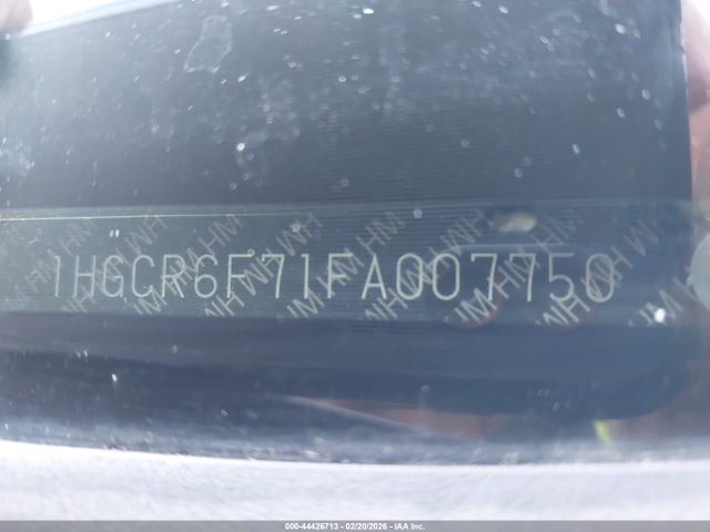 Aukcja sprzedaży 2015 Honda Accord Hybrid Touring, vin: 1HGCR6F71FA007750, numer aukcji: 44426713