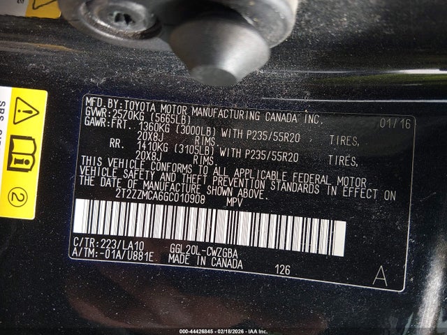 2016 LEXUS RX 350 2T2ZZMCA6GC010908 Photo 8