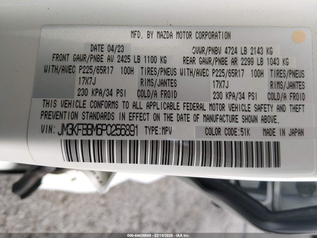 2023 MAZDA CX-5 JM3KFBBM6P0256891 Photo 8