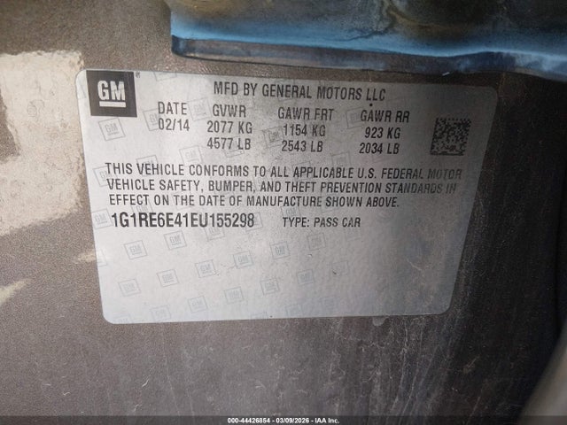1G1RE6E41EU155298 Chevrolet Volt