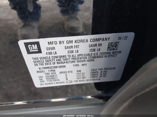 2022 CHEVROLET TRAILBLAZER KL79MMS23NB128596 Photo 8