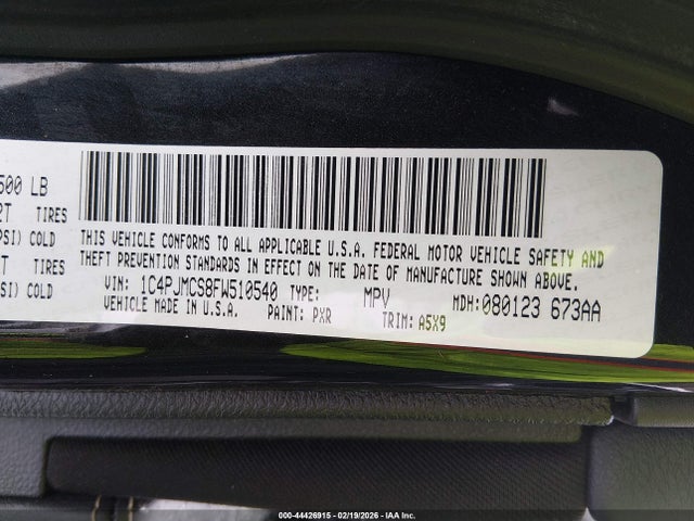 1C4PJMCS8FW510540 Jeep Cherokee Latitude
