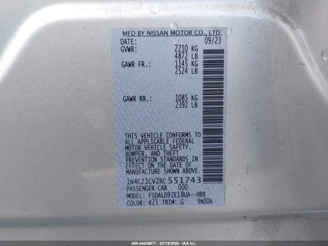 2024 NISSAN LEAF 1N4CZ1CV2RC551743 Photo 8