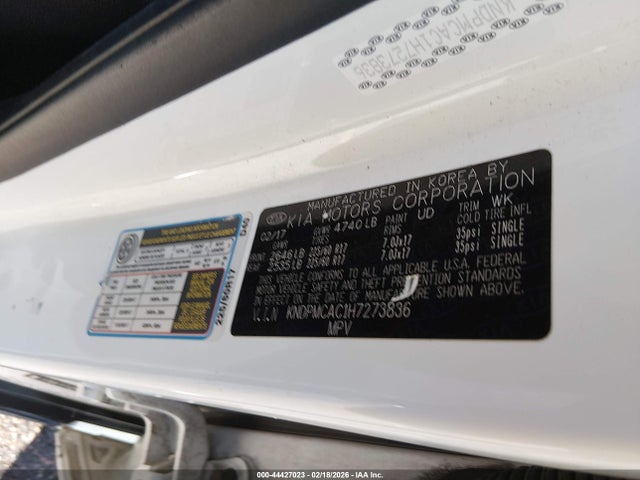 2017 KIA SPORTAGE KNDPMCAC1H7273836 Photo 8