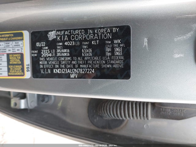 2022 KIA SOUL KNDJ23AU2N7827224 Photo 8