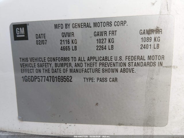 2007 CADILLAC CTS 1G6DP577470169562 Photo 8