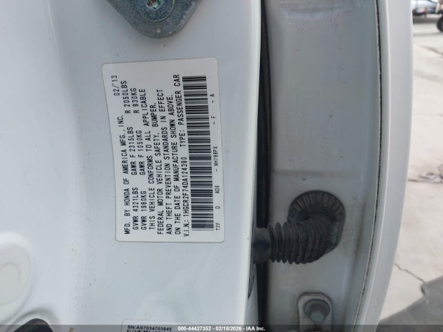 Aukcja sprzedaży 2013 Honda Accord Ex, vin: 1HGCR2F74DA124390, numer aukcji: 44427352