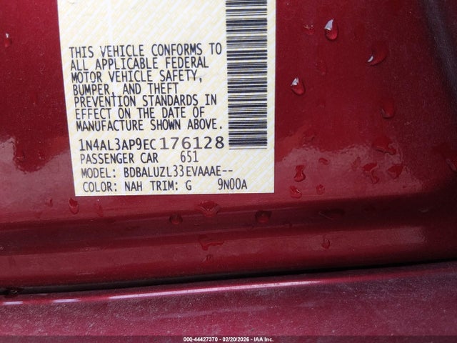 2014 NISSAN ALTIMA 1N4AL3AP9EC176128 Photo 8