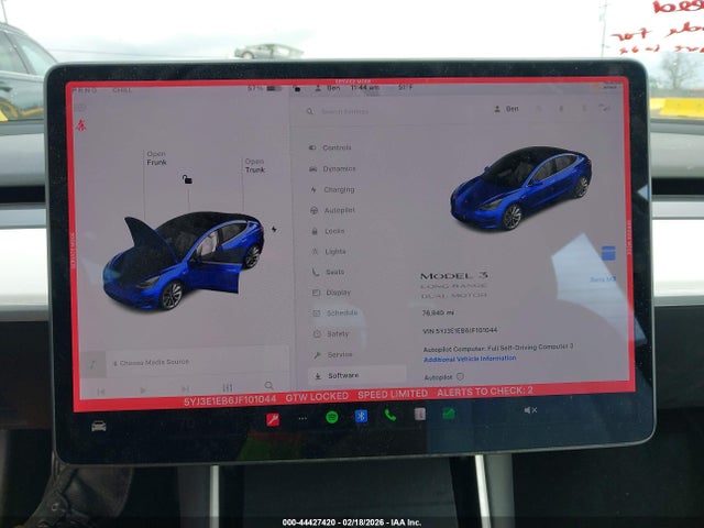 Продаж на аукціоні авто 2018 Tesla Model 3 Long Range/performance, vin: 5YJ3E1EB6JF101044, номер лоту: 44427420