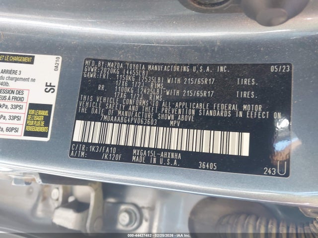 2023 TOYOTA COROLLA CROSS 7MUAAABG4PV063603 Photo 8