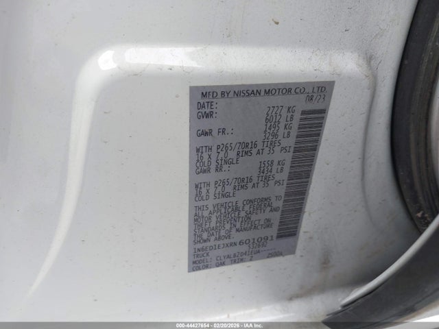 Nissan Frontier Sv 4x2 2024 1N6ED1EJXRN601091 Image 9
