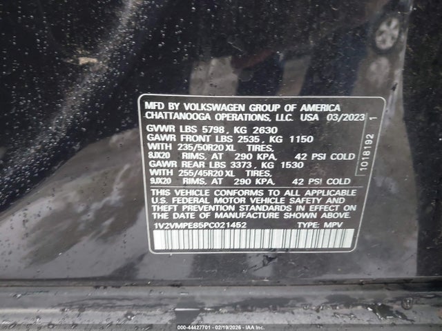 Продажа на аукционе авто 2023 Volkswagen Id.4 Pro/pro S, vin: 1V2VMPE85PC021452, номер лота: 44427701