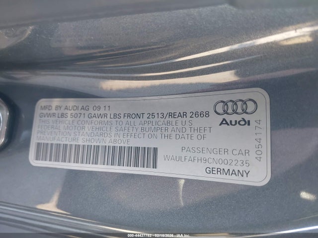 2012 AUDI A5 WAULFAFH9CN002235 Photo 8