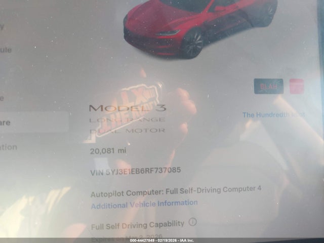 2024 TESLA MODEL 3 5YJ3E1EB6RF737085 Photo 6