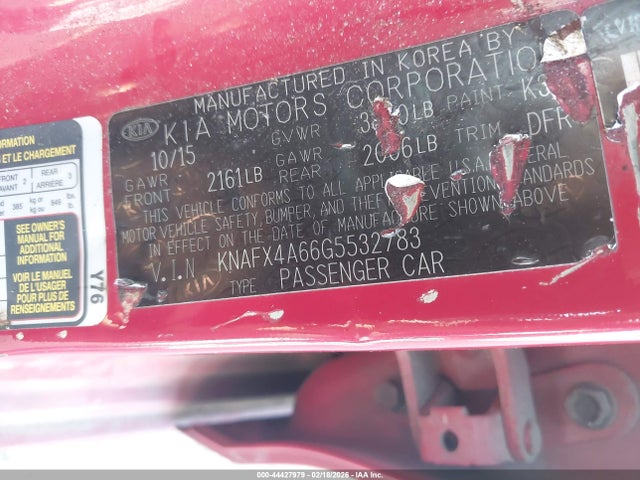 KIA FORTE LX 2016 KNAFX4A66G5532783 Image 9