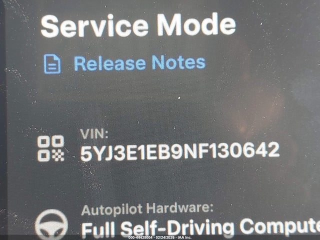 2022 TESLA MODEL 3 5YJ3E1EB9NF130642 Photo 8
