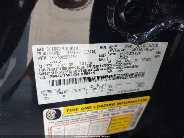 1FMJU1MG4SEA59415 Ford Expedition Platinum