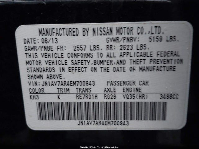 2014 INFINITI Q50 HYBRID JN1AV7AR4EM700943 Photo 8