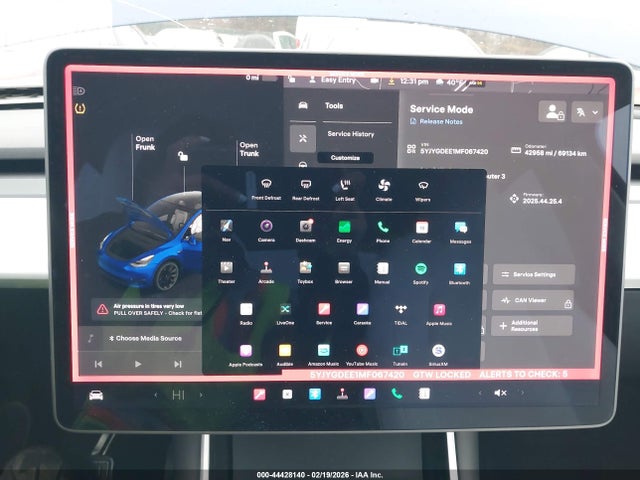 Продаж на аукціоні авто 2021 Tesla Model Y Long Range Dual Motor All-wheel Drive, vin: 5YJYGDEE1MF067420, номер лоту: 44428140