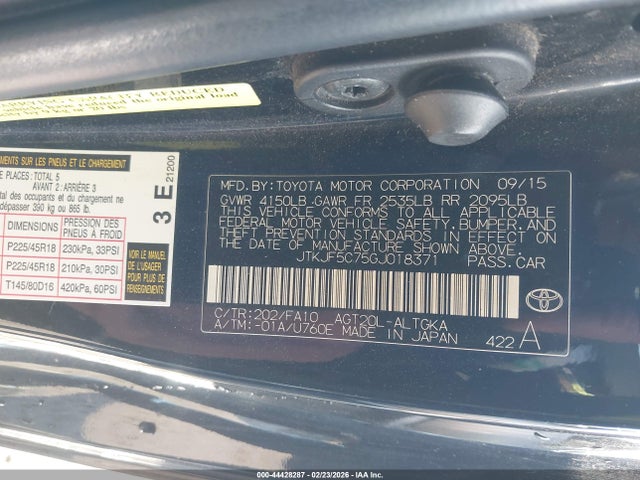 Scion TC 2016 JTKJF5C75GJ018371 Image 9