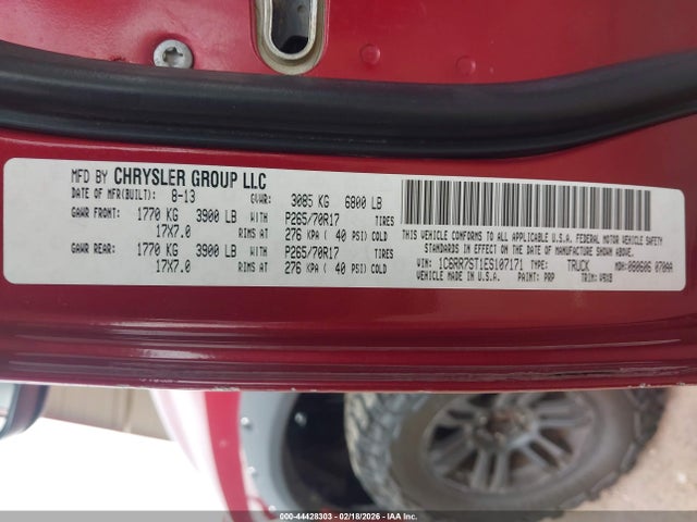 1C6RR7ST1ES107171 RAM 1500 Tradesman