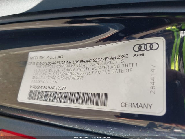 2019 AUDI A4 WAUGMAF47KN019523 Photo 8