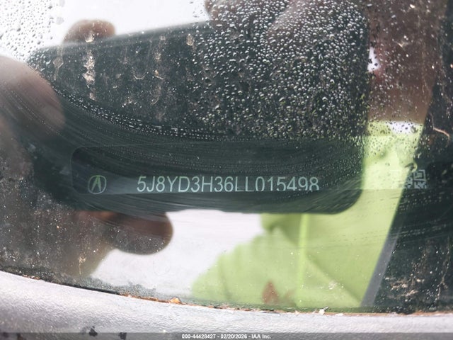 2020 ACURA MDX 5J8YD3H36LL015498 Photo 8