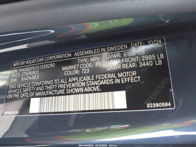 2025 VOLVO XC90 YV4062PEXS1339290 Photo 8